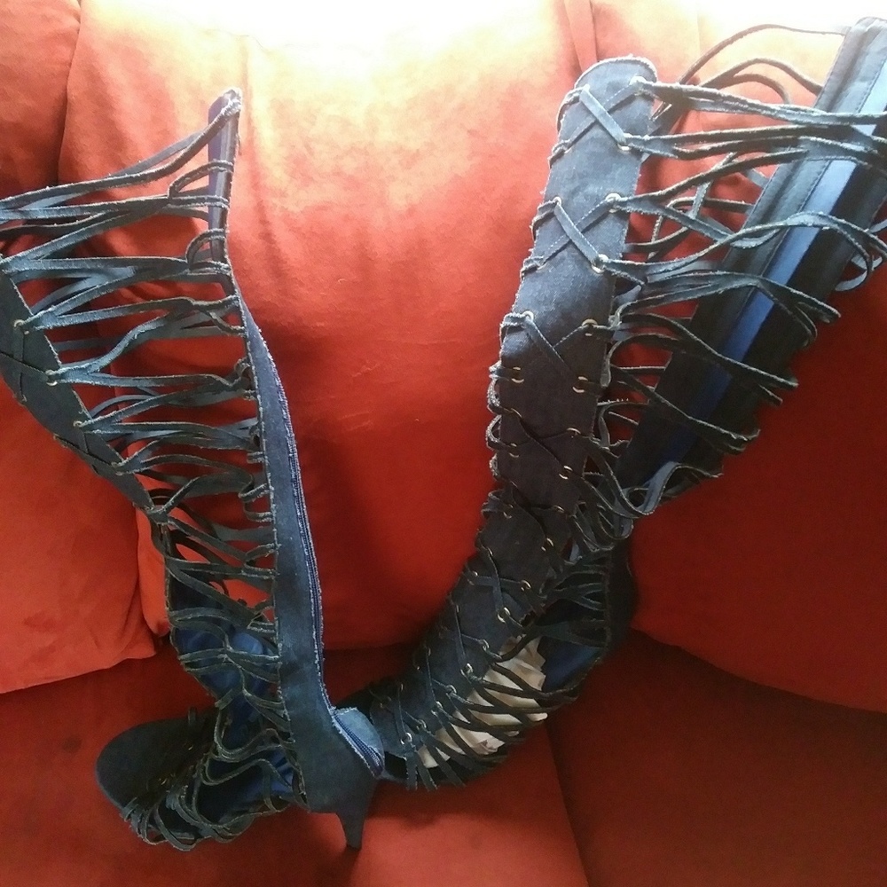 Caged boots